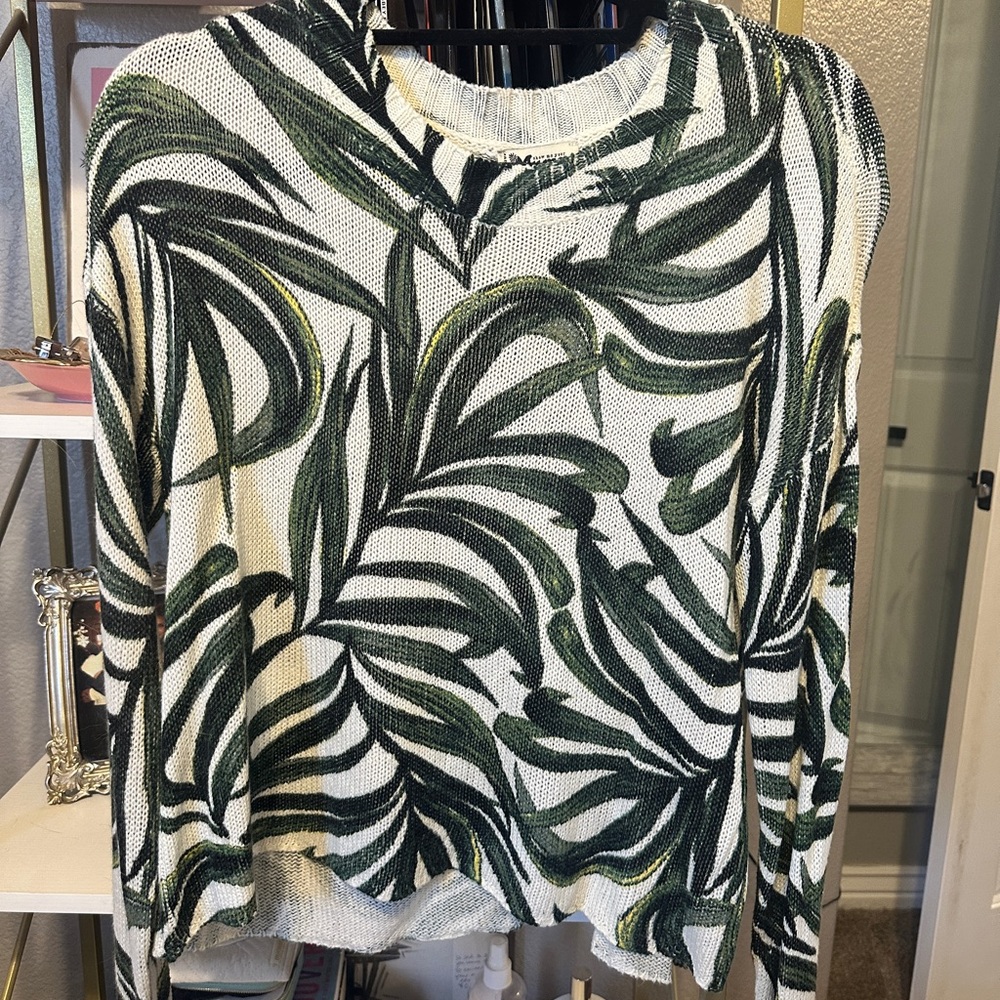 Show me your mumu Leaf Print Sweater